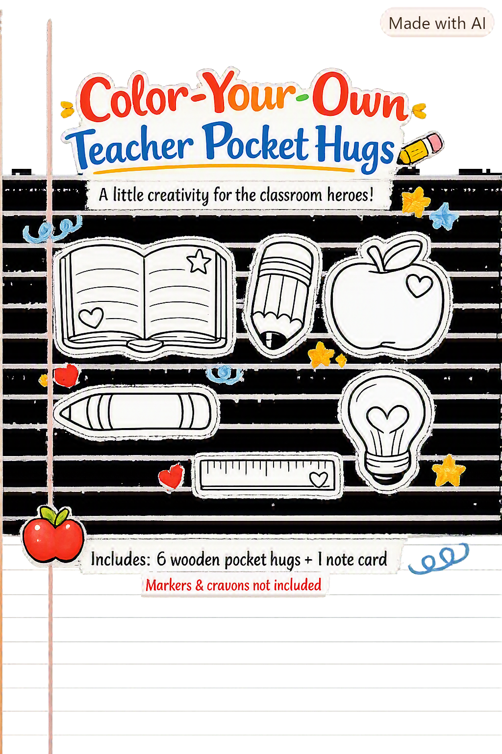 TEACHER POCKET HUGS DIY KIT