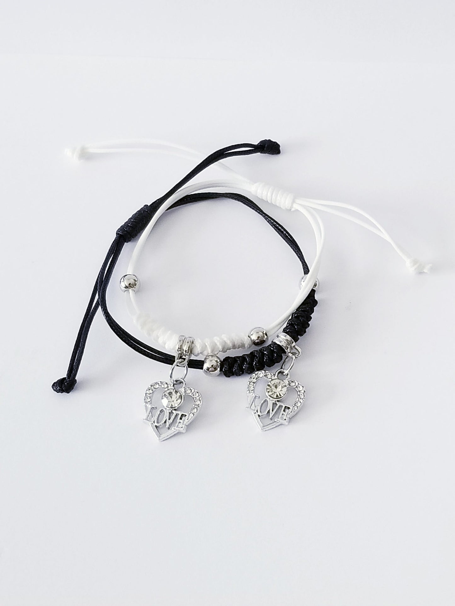 HEARTS COUPLE/FRIENDSHIP BRACELET SET