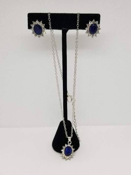 DEEP BLUE NECKLACE SET