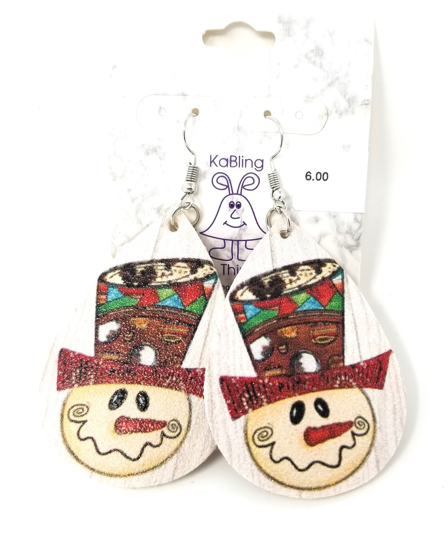 QUIRKY SNOWMAN EARRINGS