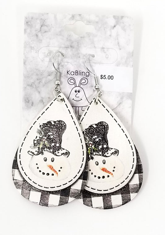 JOLLY SNOWMAN EARRINGS