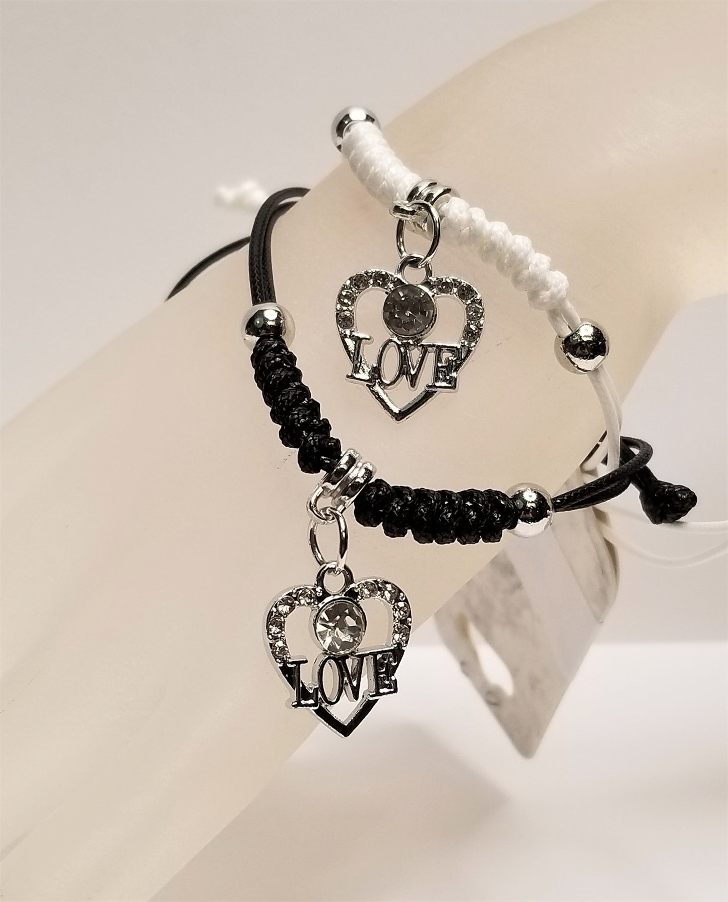 HEARTS COUPLE/FRIENDSHIP BRACELET SET