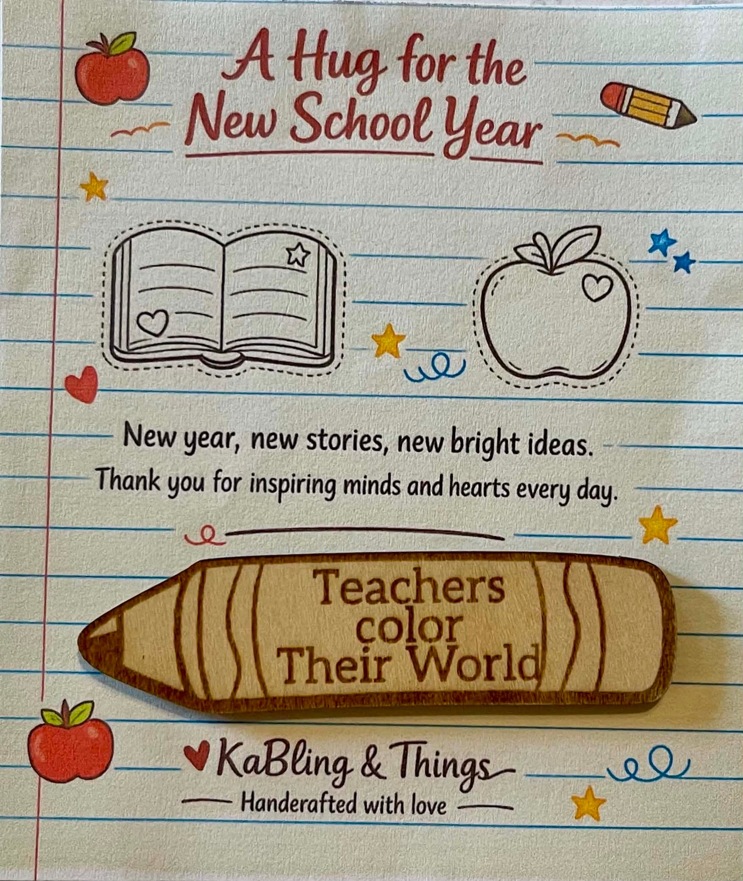 TEACHER POCKET HUGS DIY KIT
