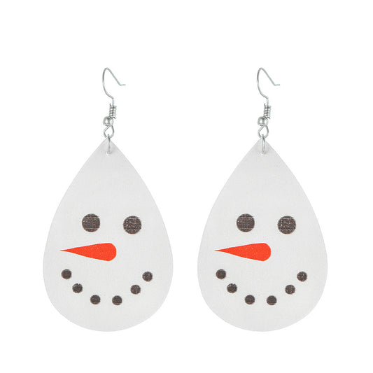 SMILING SNOWMAN EARRINGS