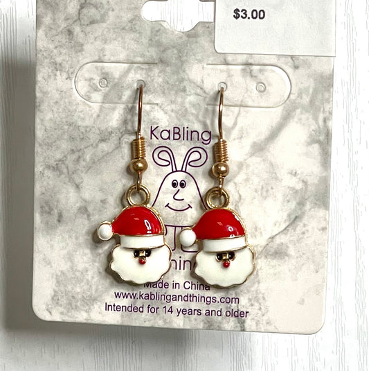 Santa Earrings