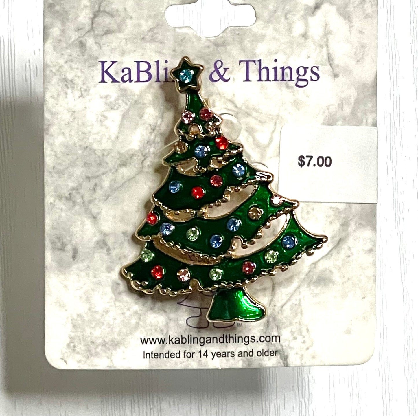 Christmas Tree Brooch