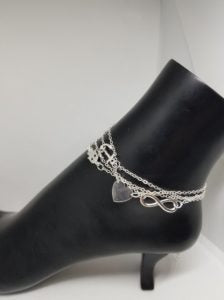ANCHORED TOGETHER ANKLET A1823B