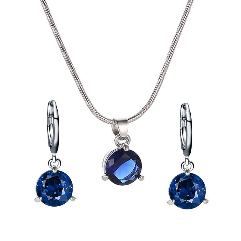 DAZZLING BLUE NECKLACE SET