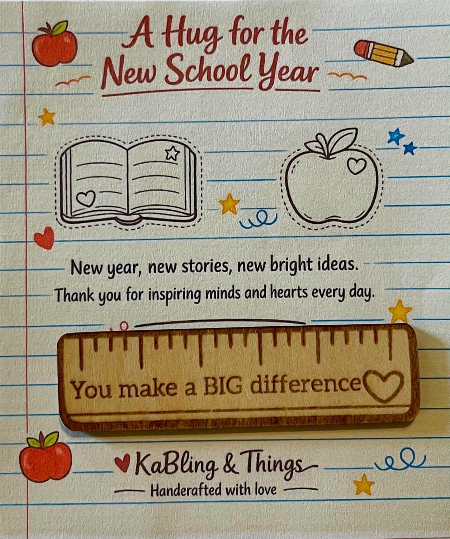 TEACHER POCKET HUGS DIY KIT
