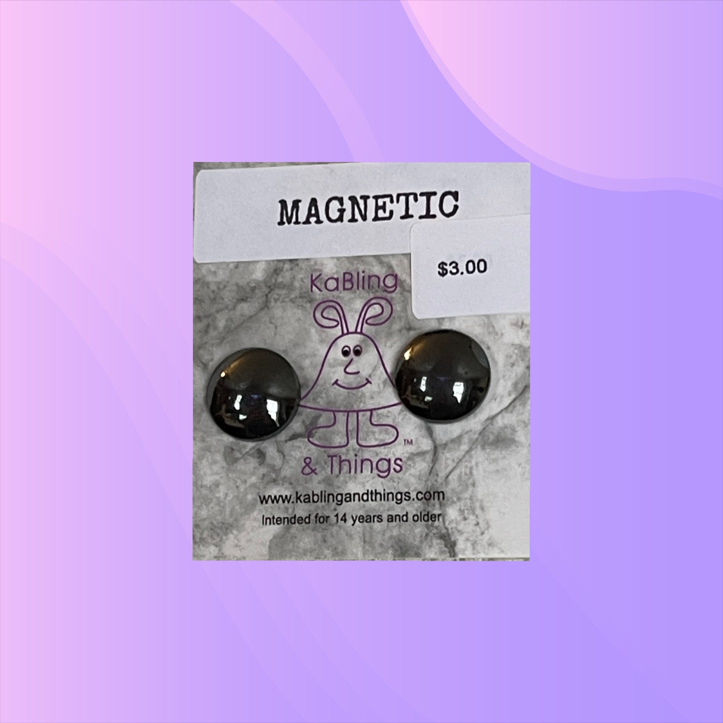 BLACK MAG EARRINGS